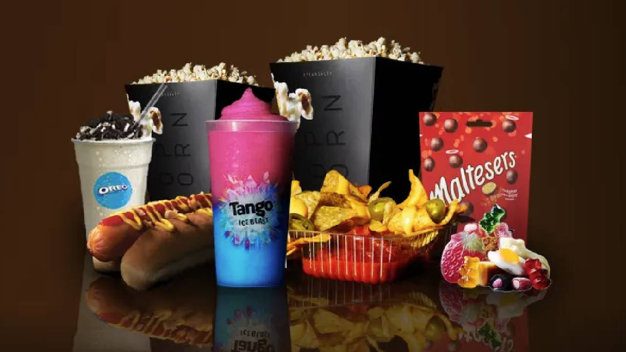 Variety of cinema snacks available at VUE cinema.