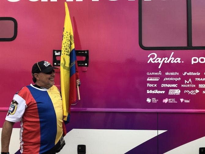 EF Education First's Rigoberto Uran has some diehard fans following him at the 2019 Tour of California