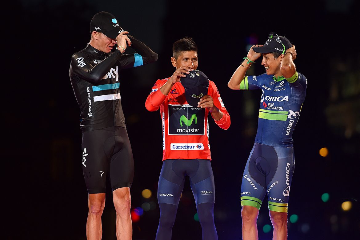 The final Vuelta podium