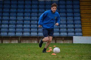 Gerard Kearns stars as brave footballer Andy Woodward in BBC2 drama Floodlights.