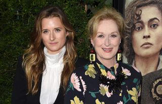 Actress Meryl Streep (R) and daughter Grace Gummer arrive at the Los Angeles Premiere Of Focus Features' 'Suffragette' at Samuel Goldwyn Theater on October 20, 2015 in Beverly Hills, California