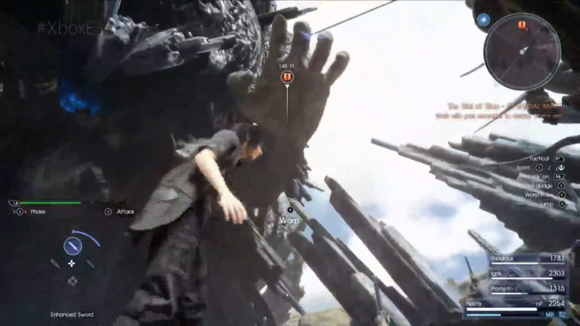 Final Fantasy 15 on Xbox One showcases Shadow of the Colossus-style titan  fight