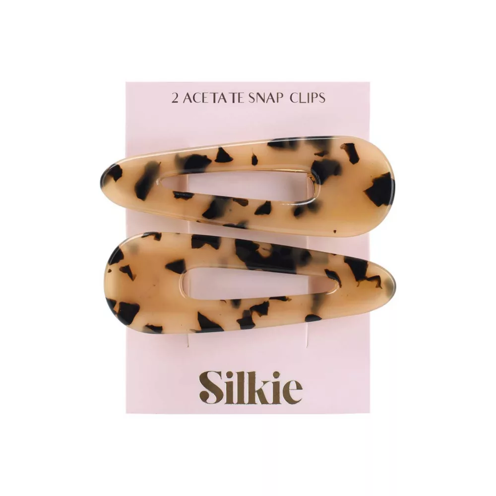Silkie Acetate Snap Clips Tortoiseshell