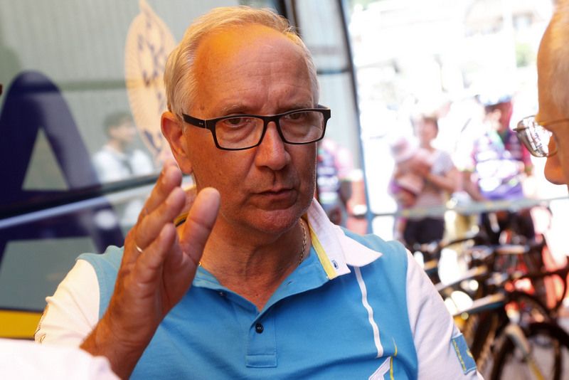 Astana DS Giuseppe Martinelli before the stage