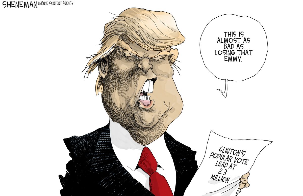 Political cartoon U.S. Donald Trump loses popular vote | The Week