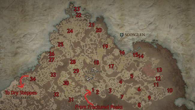 All Diablo 4 Altar of Lilith locations | PC Gamer