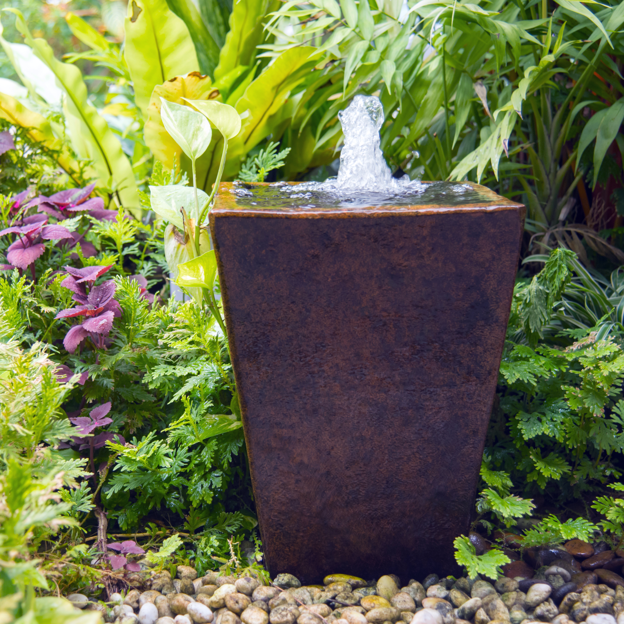 water fountain in garden