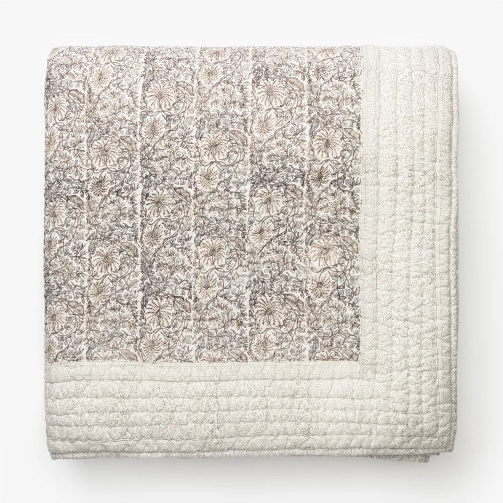 Floral Block Print quilt by McGee & Co