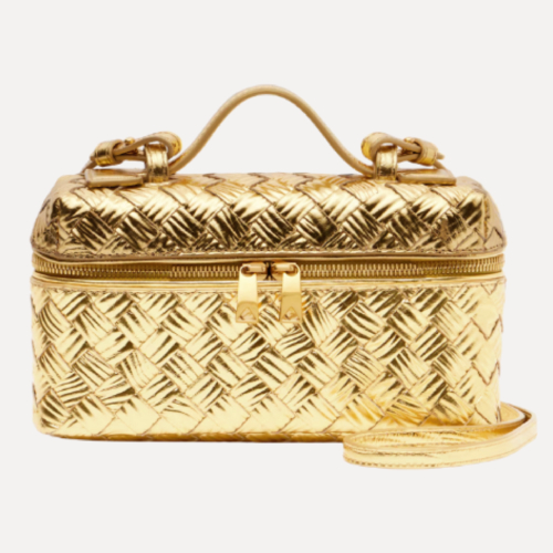 Bang Bang Metallic Leather Vanity Bag