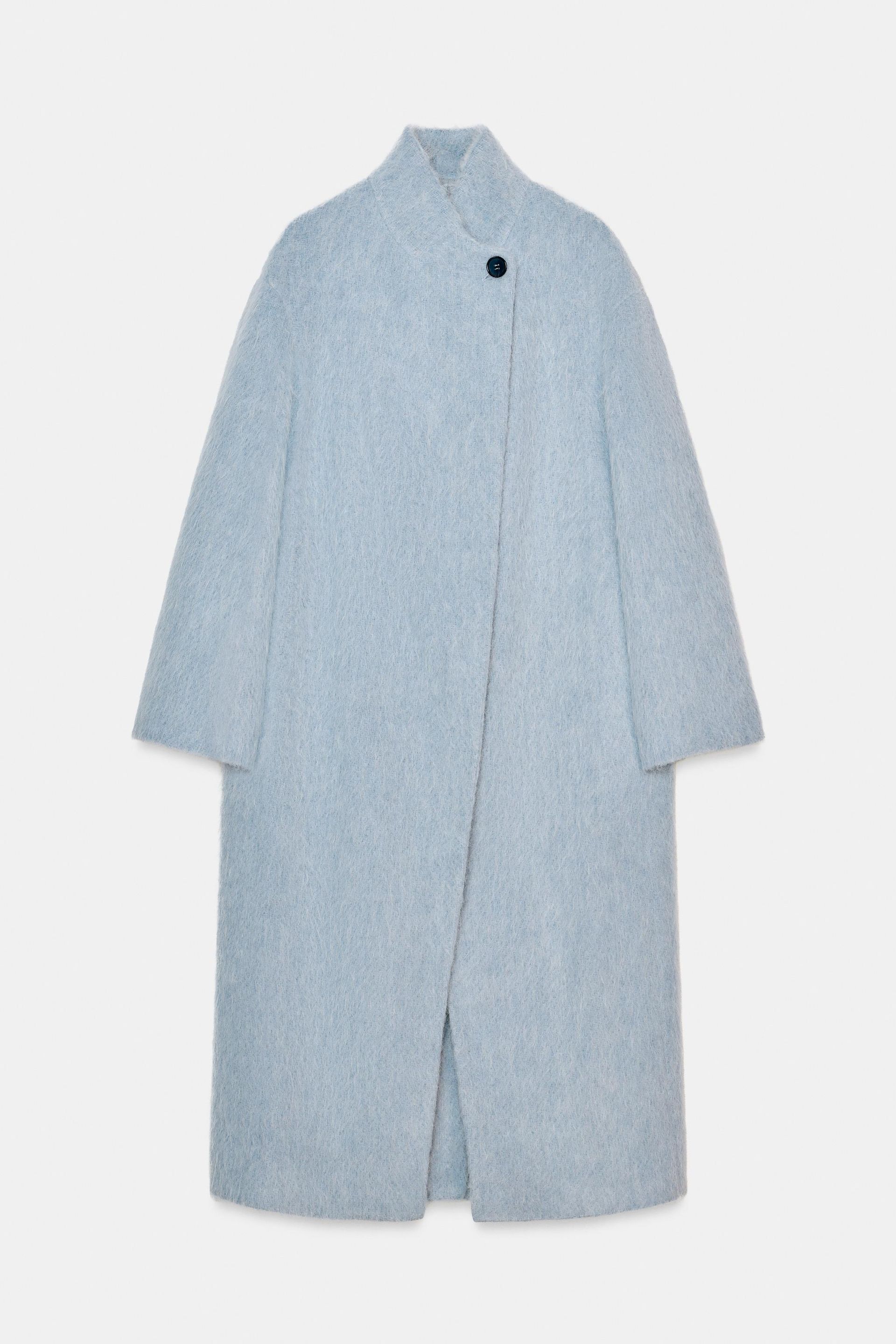 Zw Collection Straight Wool Coat