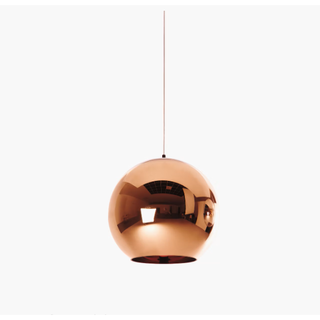copper round ceiling pendant