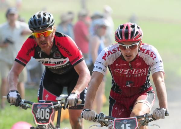 Spencer Paxson (Kona) took the hole-shot and lead up the first climb