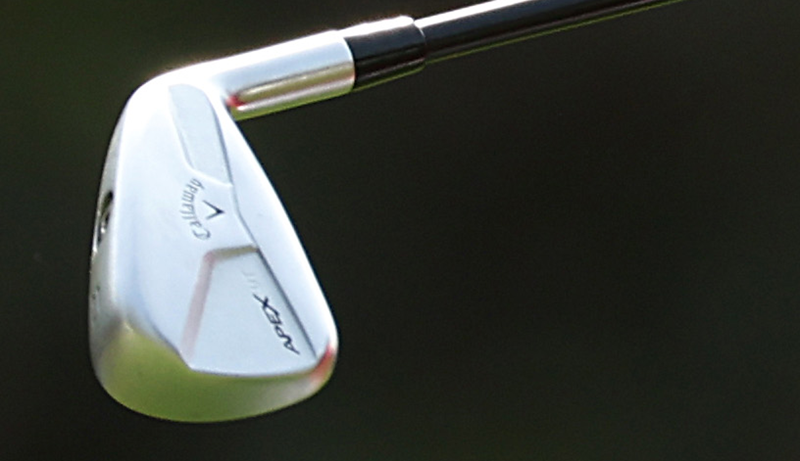 A close-up of the utility iron used by Jon Rahm