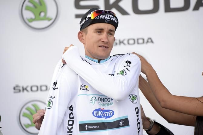 Michal Kwiatkowski (Omega Pharma-Quickstep) still in the best young rider's jersey