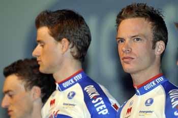 Iljo Keisse at the Quick Step 2011 presentation in Kortrijk.