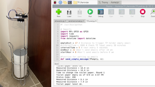 Raspberry Pi Toilet Paper Reminder