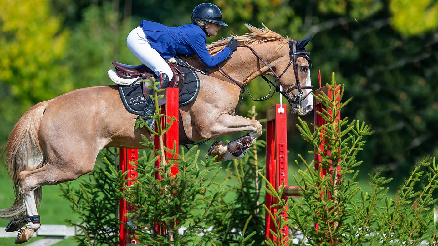 Eve McCoy (GBR) riding COCKTAIL D&rsquo;AZUR at Hickstead