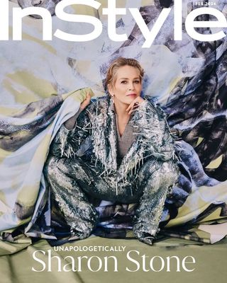Sharon Stone on the cover of InStyle