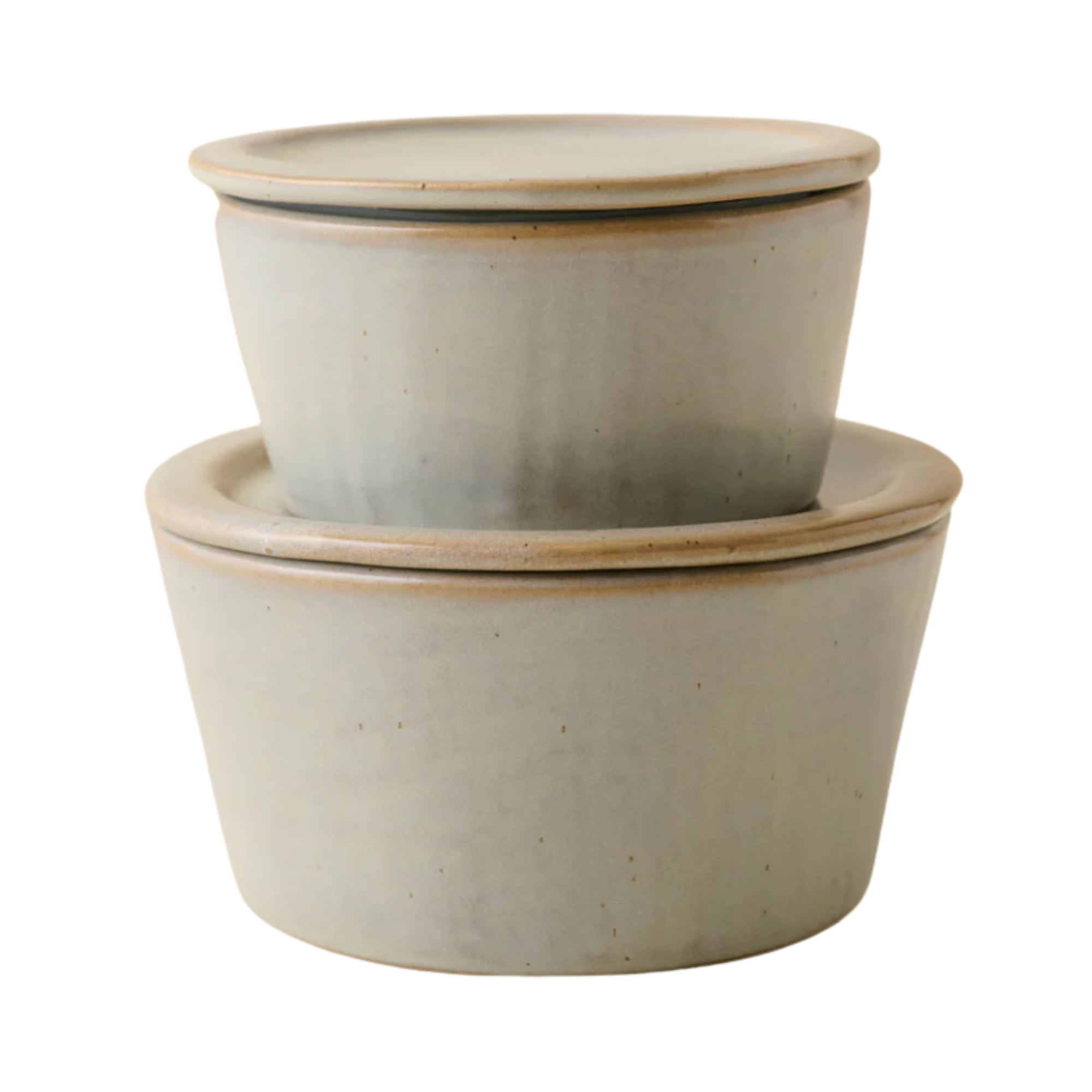 two storage bowls with lids