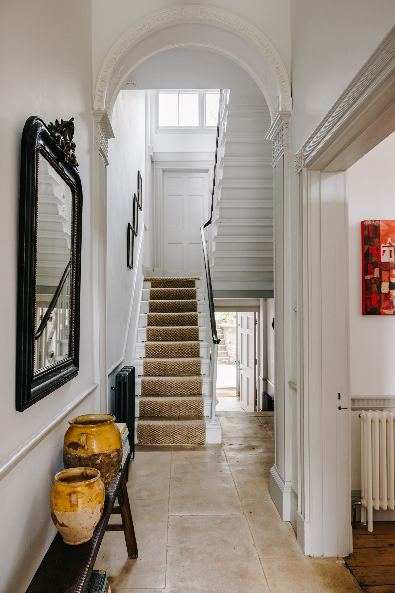 Bath town house with Farrow & Ball painted room and traditional rustic style