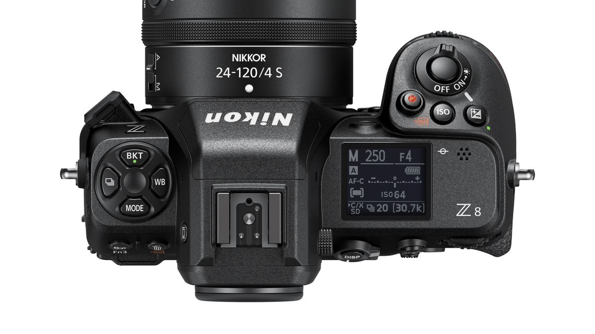 Nikon Z8 against a white background