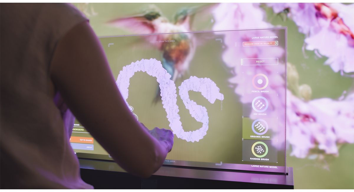 Immersive AI art at DATALAND AI art museum