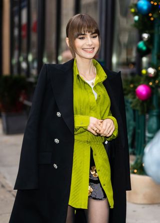 Lily Collins is seen in SoHo, NYC in 2022