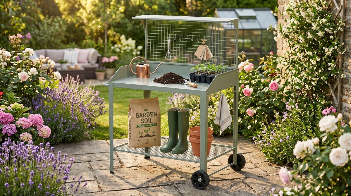 I Wanted a Potting Bench That Was Stylish, Functional & Affordable – I Found the Perfect One for $100, Plus 8 Other Great Options