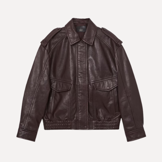 Oversized Leather Jacket