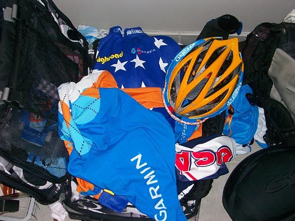 My bag - getting ready and packed for tomorrow's World Cup in Zolder.