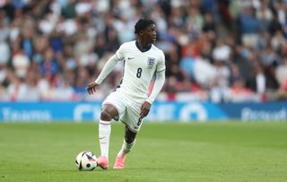 England Euro 2024 squad Kobbie Mainoo of England during the international friendly match between England and Iceland at Wembley Stadium on June 7, 2024 in London, England.(Photo by Rob Newell - CameraSport via Getty Images)