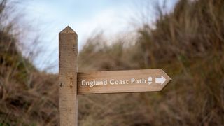 A signpost for England Coast Path