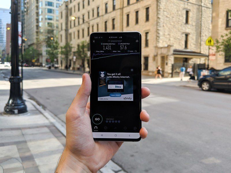 Remarkable 5G speeds in Chicago.