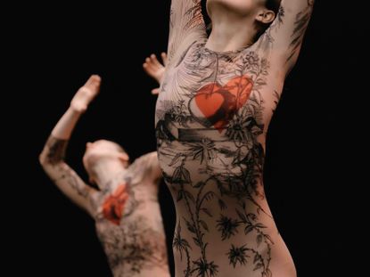 Dancers wear costumes designed by Dior’s Maria Grazia Chiuri