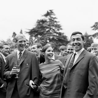 Soccer – World Cup England 1966 – England Squad Visits Pinewood Studios