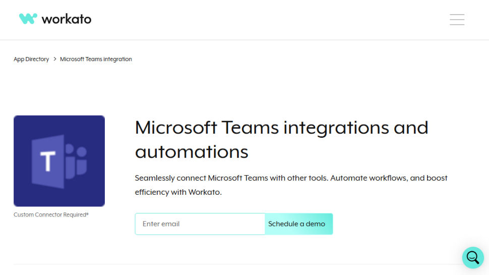 Workato website screenshot (May 2025)