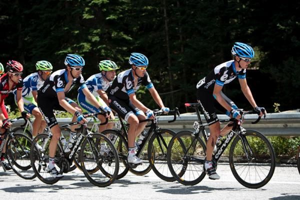 Garmin-Cervelo rode near the front the entire day.