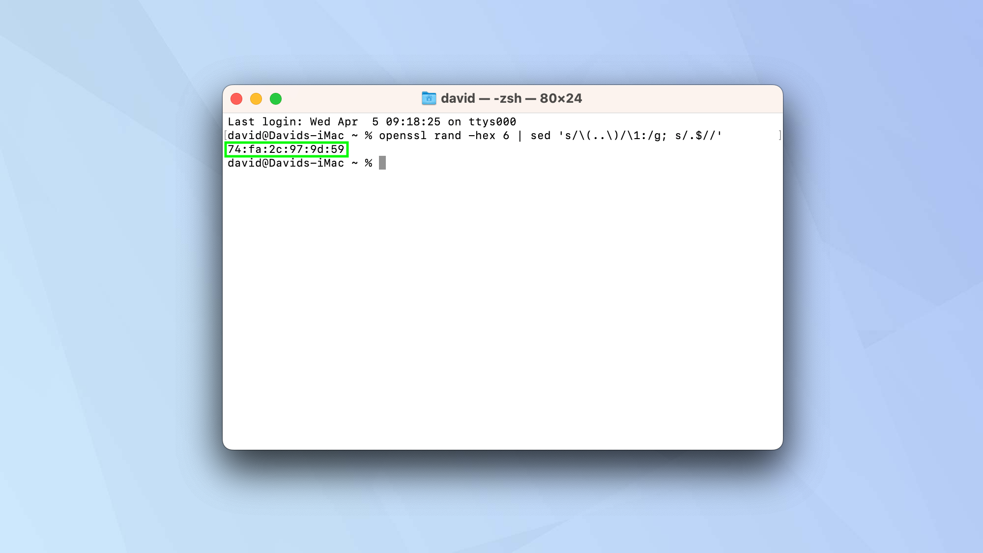 Как изменить свой MAC-адрес в macOS