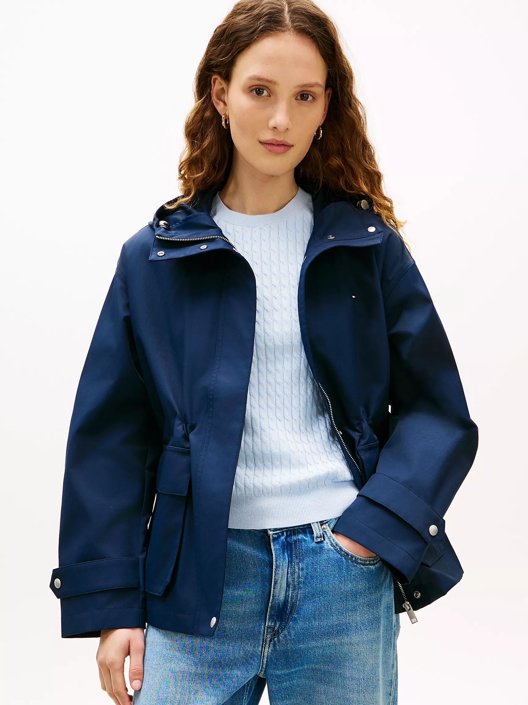 Tommy Hilfiger, Water-Resistant Hooded Short Parka