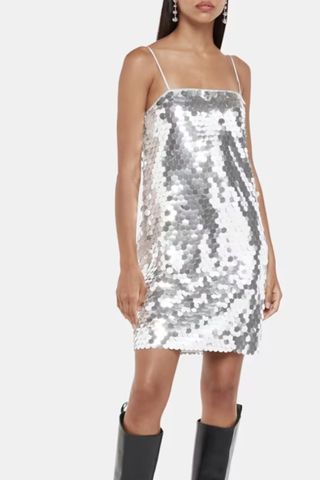 Whistles Sequin Disc Mini Dress