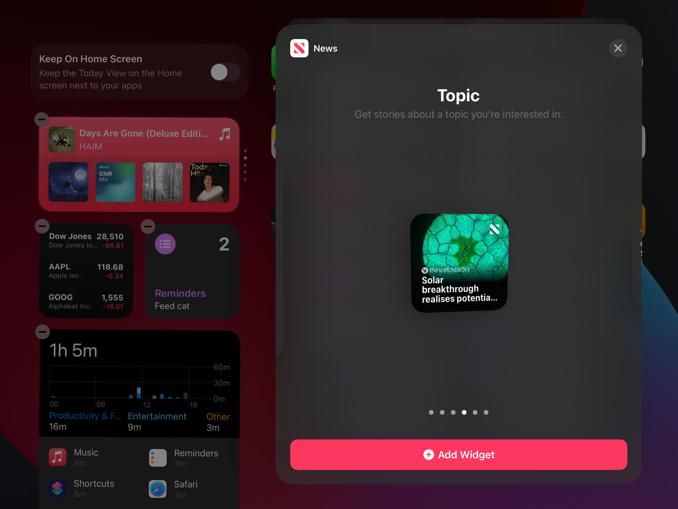 iPad tips and tricks: today view