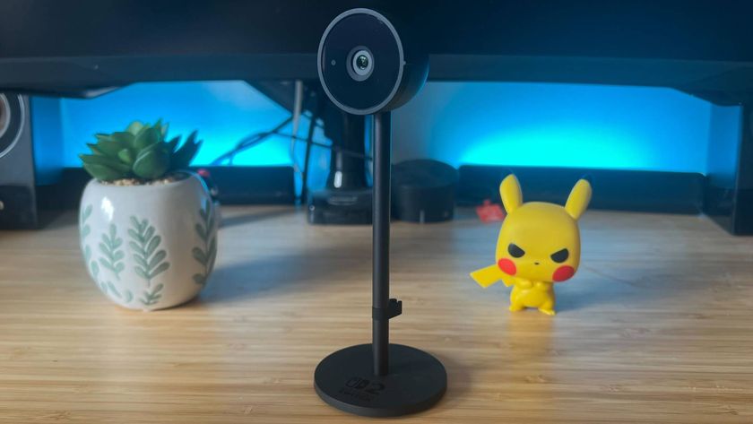 Photo taken by Tabitha Baker of the official Nintendo Switch 2 camera sitting on a desk.