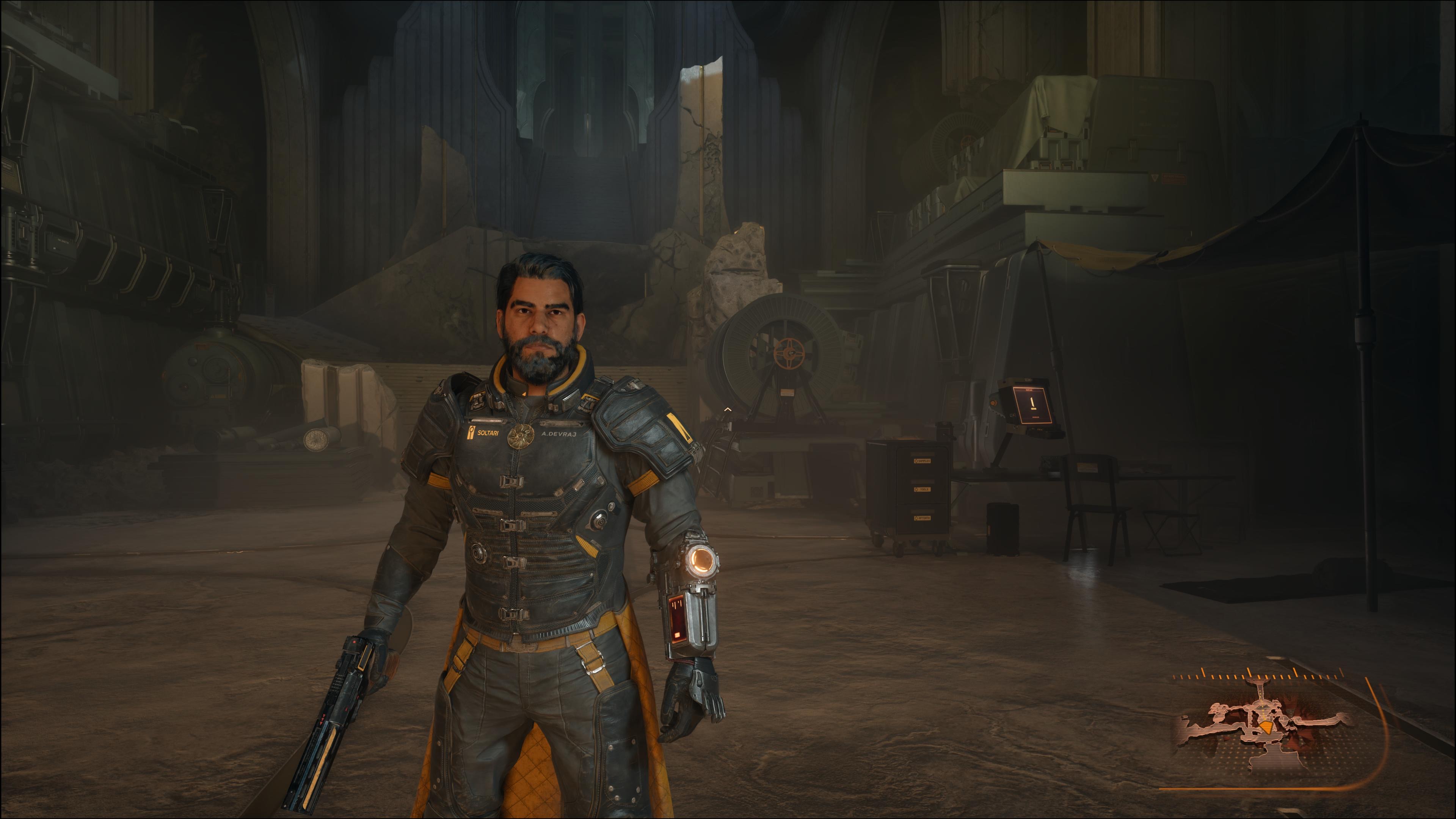 اسکرین شات از Saros در PS5 Pro گرفته شده است