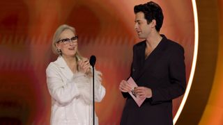 Meryl Streep at the Grammys with Mark Ronson