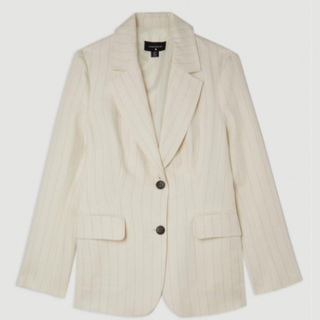 The Founder Striped Single Breasted Blazer