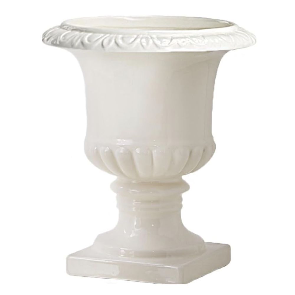 White urn style vase