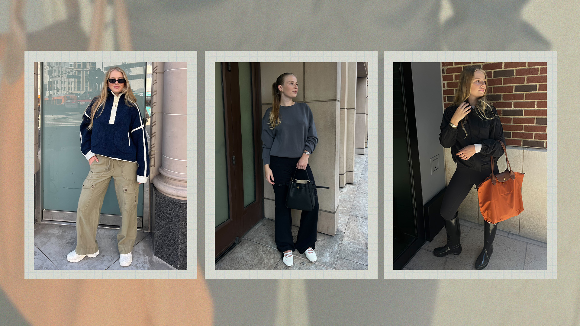 Collage of Winter Outfits Worn by Kaitlin Clapinski