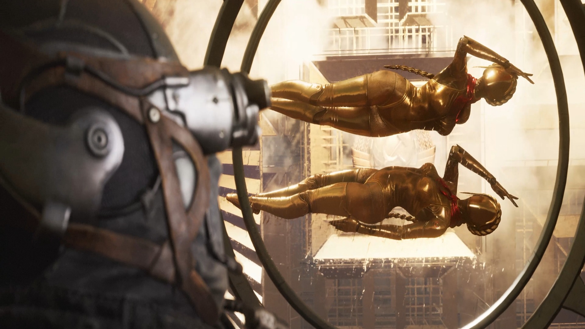 Promotional screenshot of two androids in Atomic Heart 2