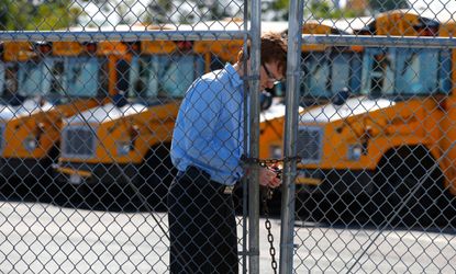 Locking up school busses