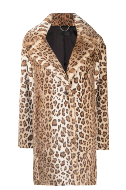 Rag & Bone Leopard Print Faux Shearling Coat